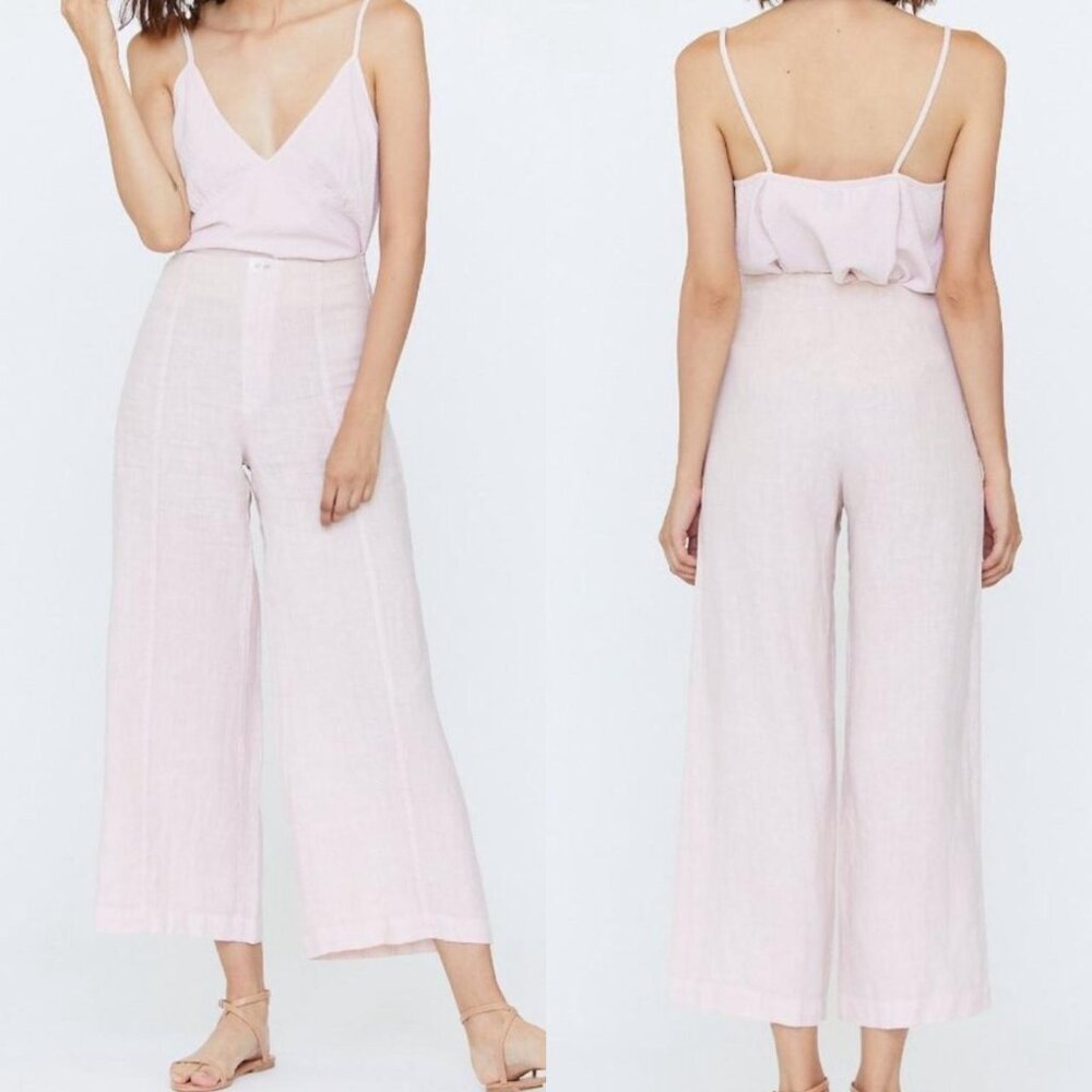 Esby Lucia Linen Pant - Pink